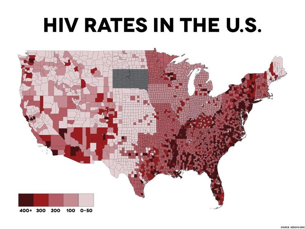 Maps Compare Low Income With High Hiv Rates